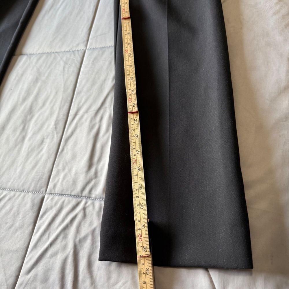 Ann Taylor Modern Fit Trousers Women 4 Black Excellent Flare Leg Mid Rise Pants - Picture 7 of 7